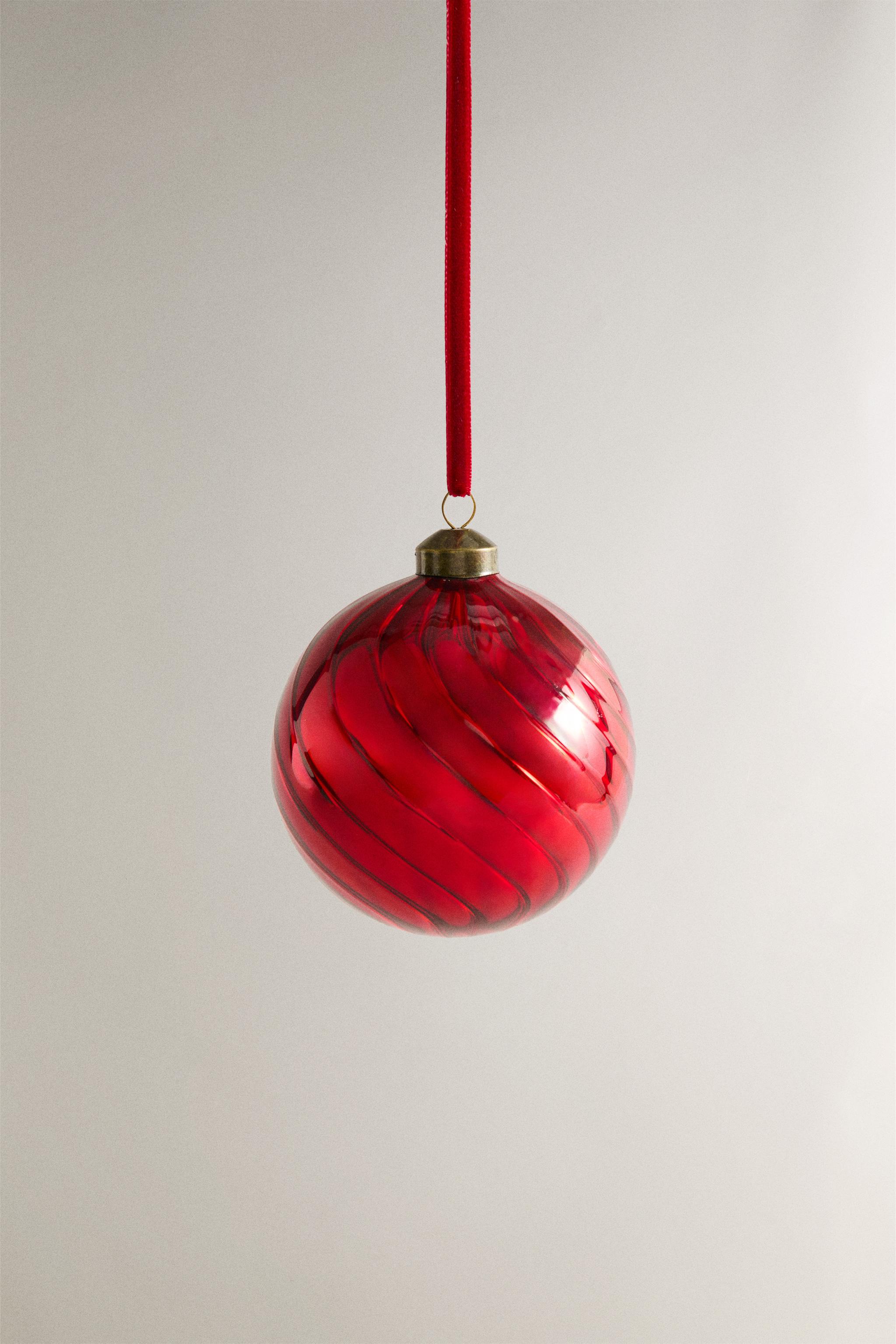 CHRISTMAS TREE SPIRAL BALL ORNAMENT