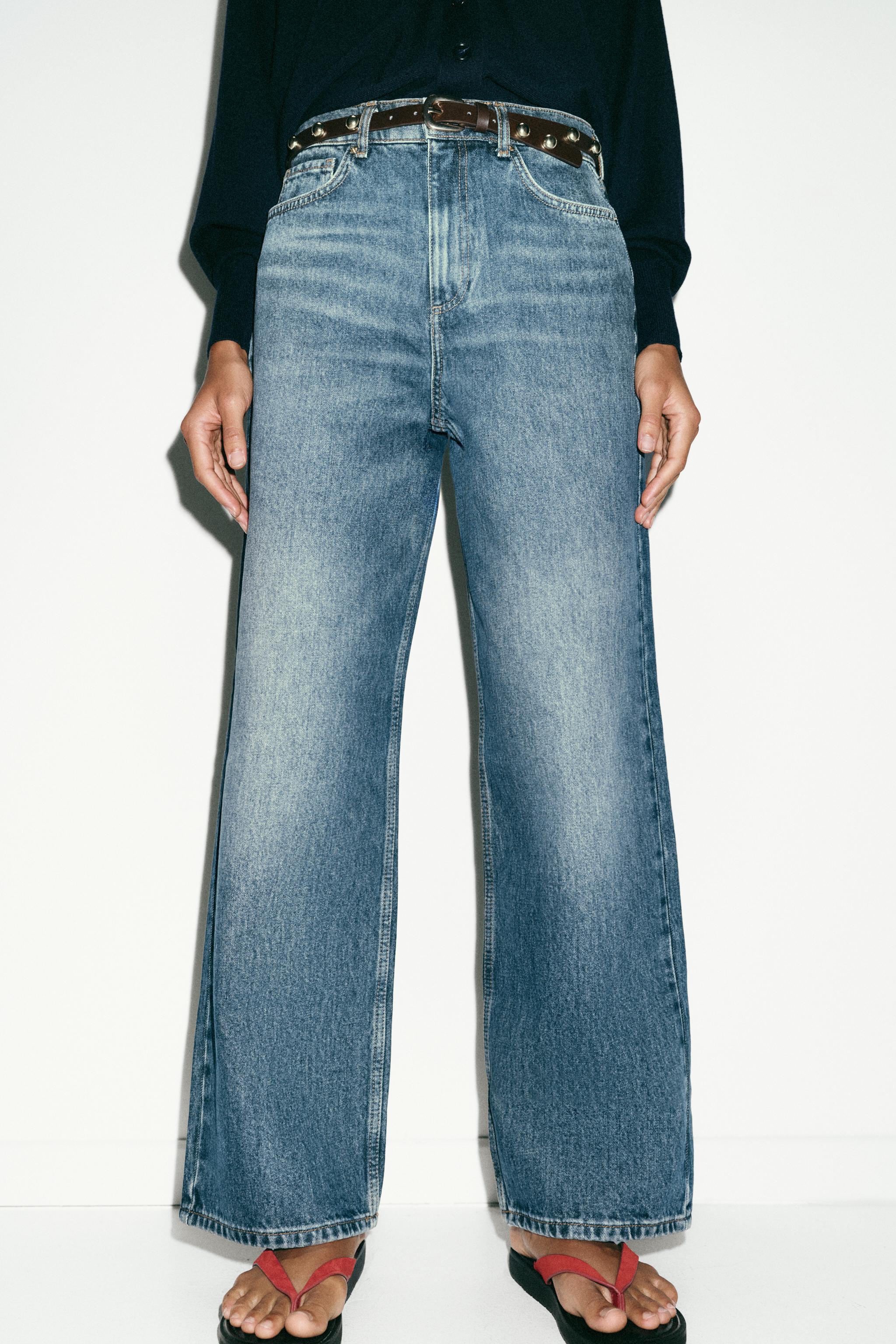 Z1975 KEMERLİ YÜKSEK BEL TAPERED FIT JEAN - Görsel 3