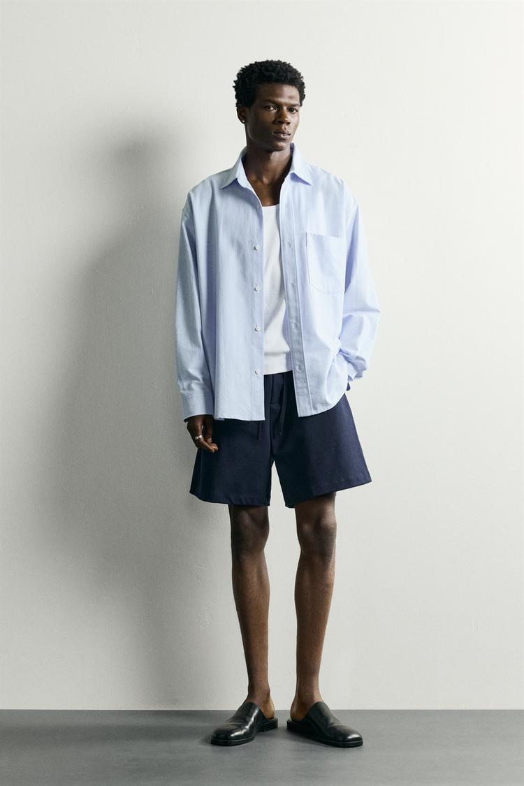 CONTRAST WAIST JOGGER BERMUDA SHORTS
