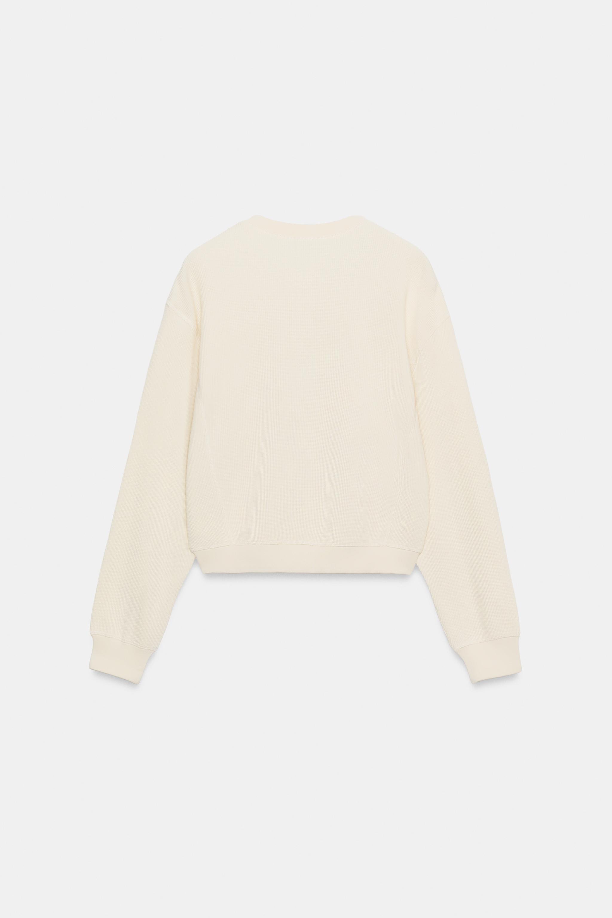 COTTON WAFFLE JUMPER