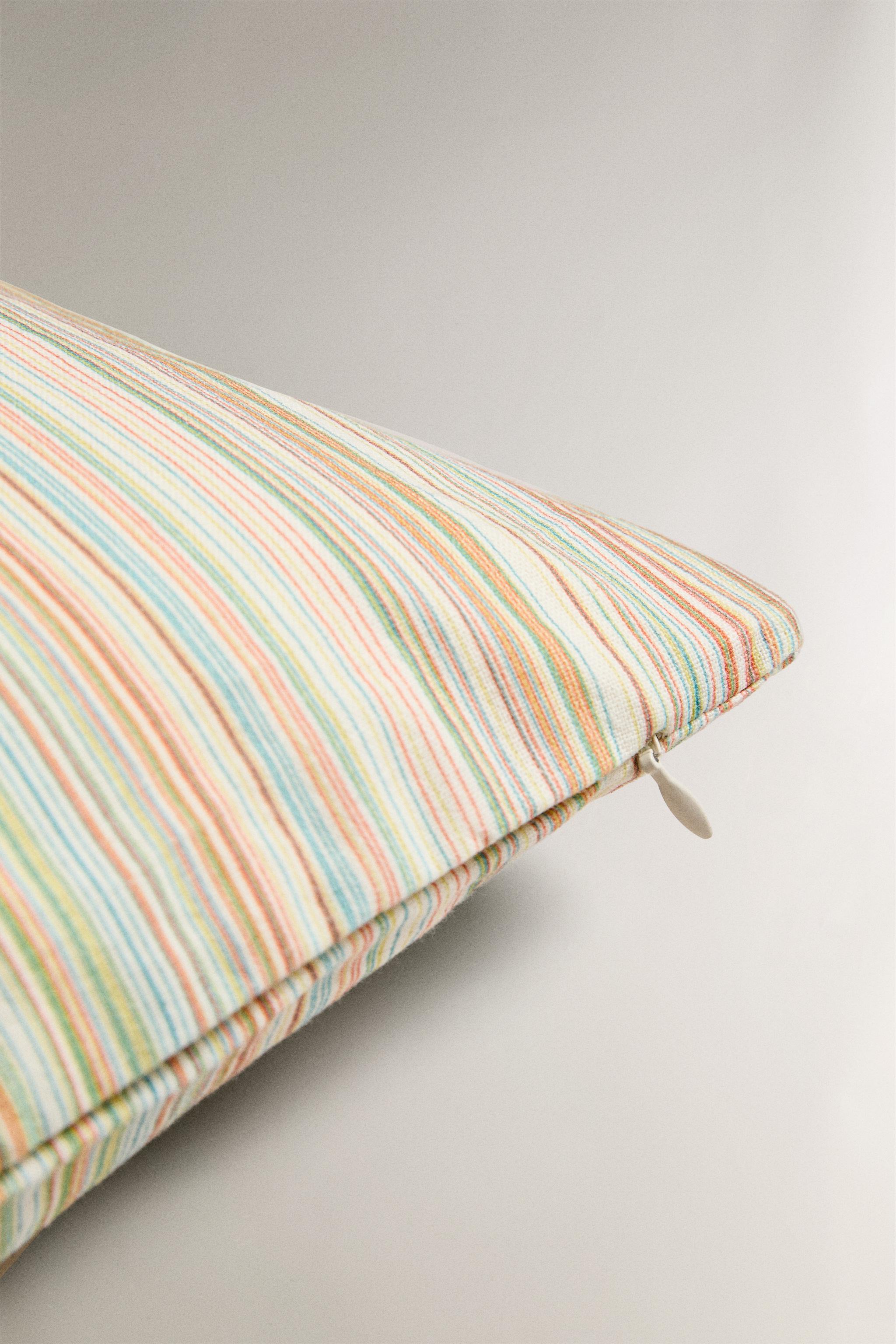 HOUSSE DE COUSSIN RAYURES