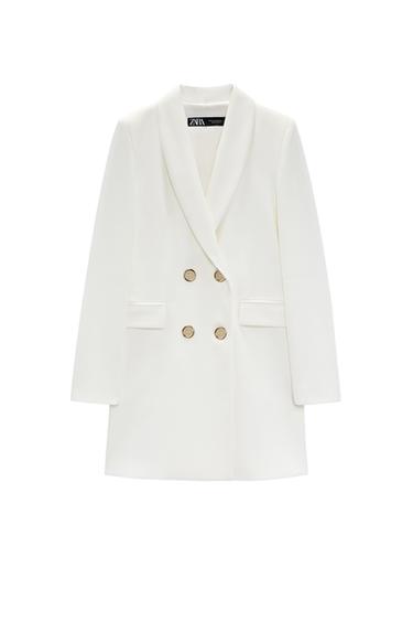 LONG DOUBLE-BREASTED BLAZER