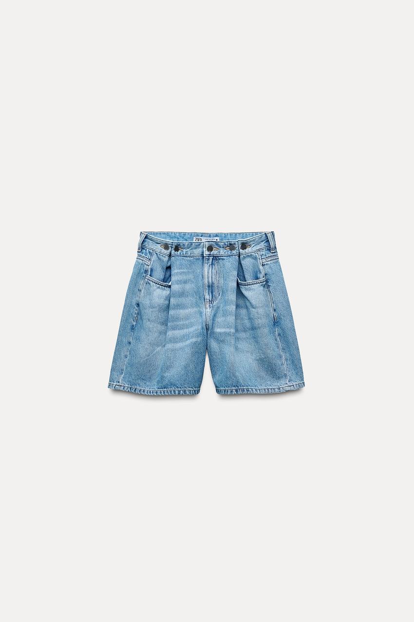 SHORTS Z1975 DENIM LOOSE WIDE LEG - Mittelblau | ZARA Deutschland 