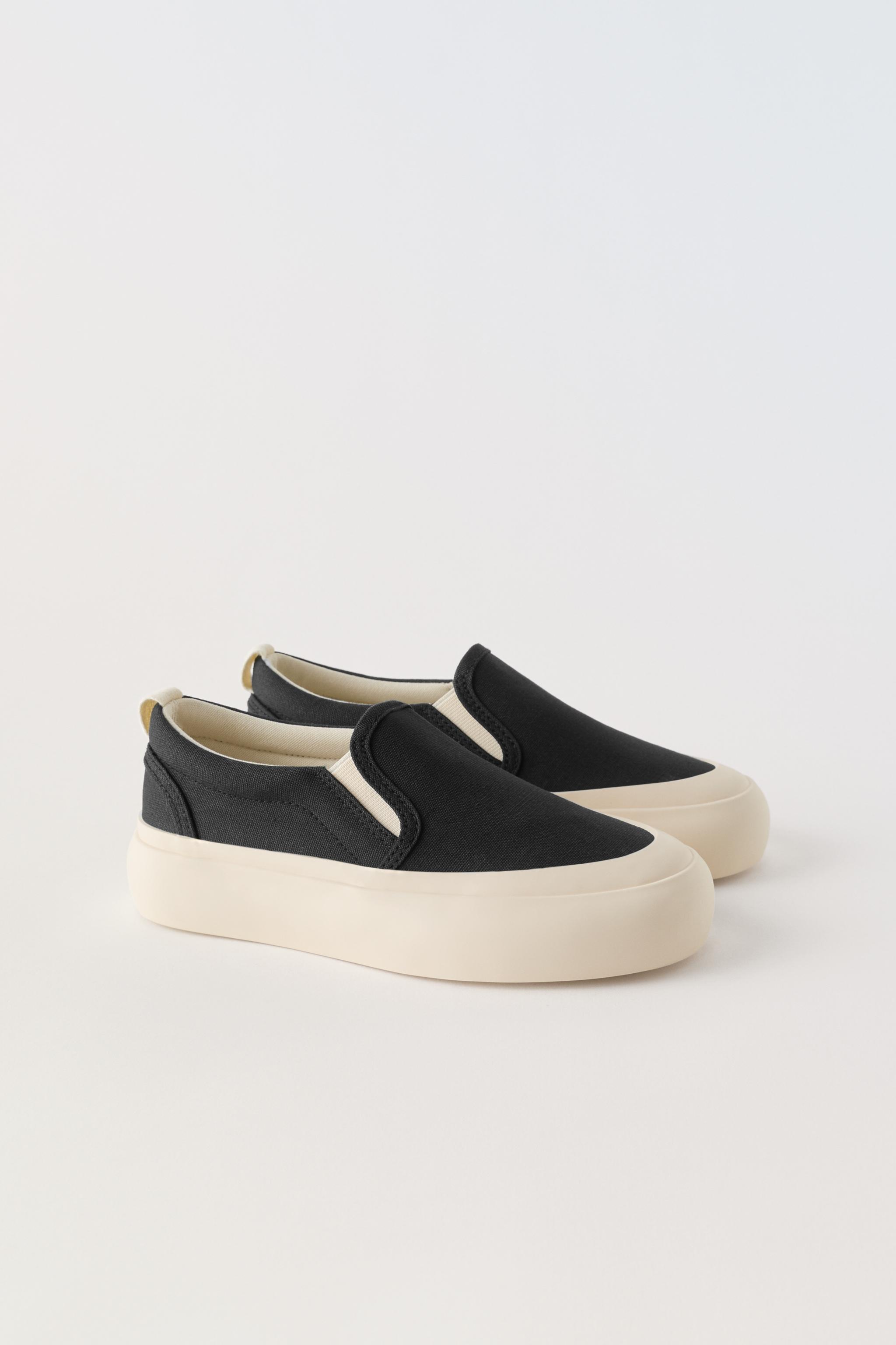 Zapatos vans slip on hotsell cuadros zara