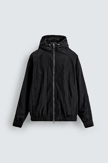 LIGHTWEIGHT WATER-REPELLENT TECHNICAL JACKET - Black by Zara - Image 7