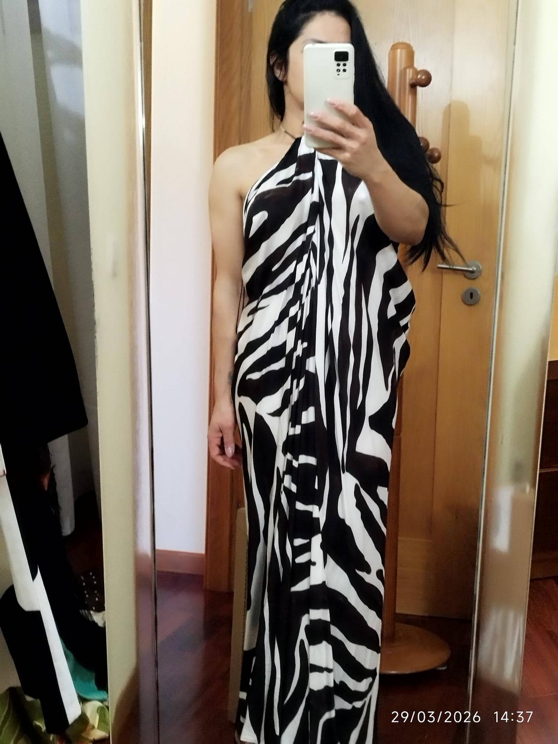 ZW COLLECTION ANIMAL PRINT HALTER DRESS - Image 7