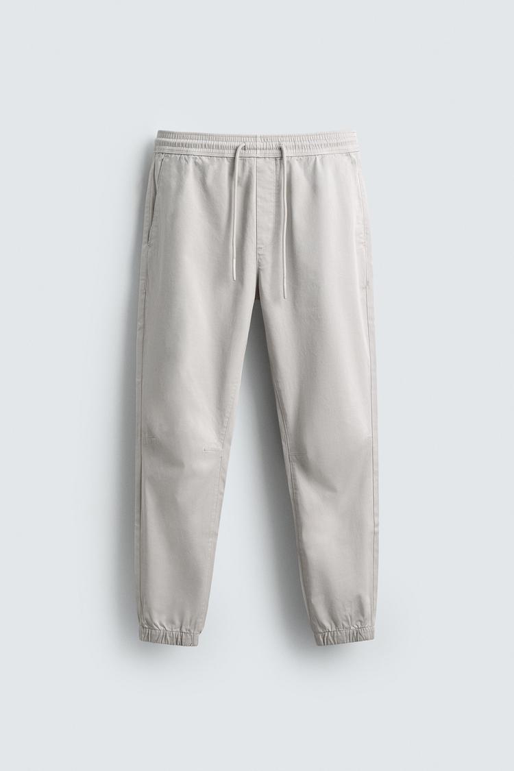 ZARA SLIM FIT JOGGER WAIST TROUSERS