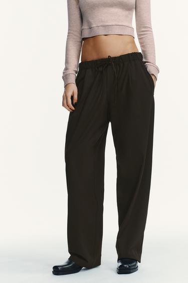 CHECK PYJAMA TROUSERS - Chocolate brown by Zara - Image 2