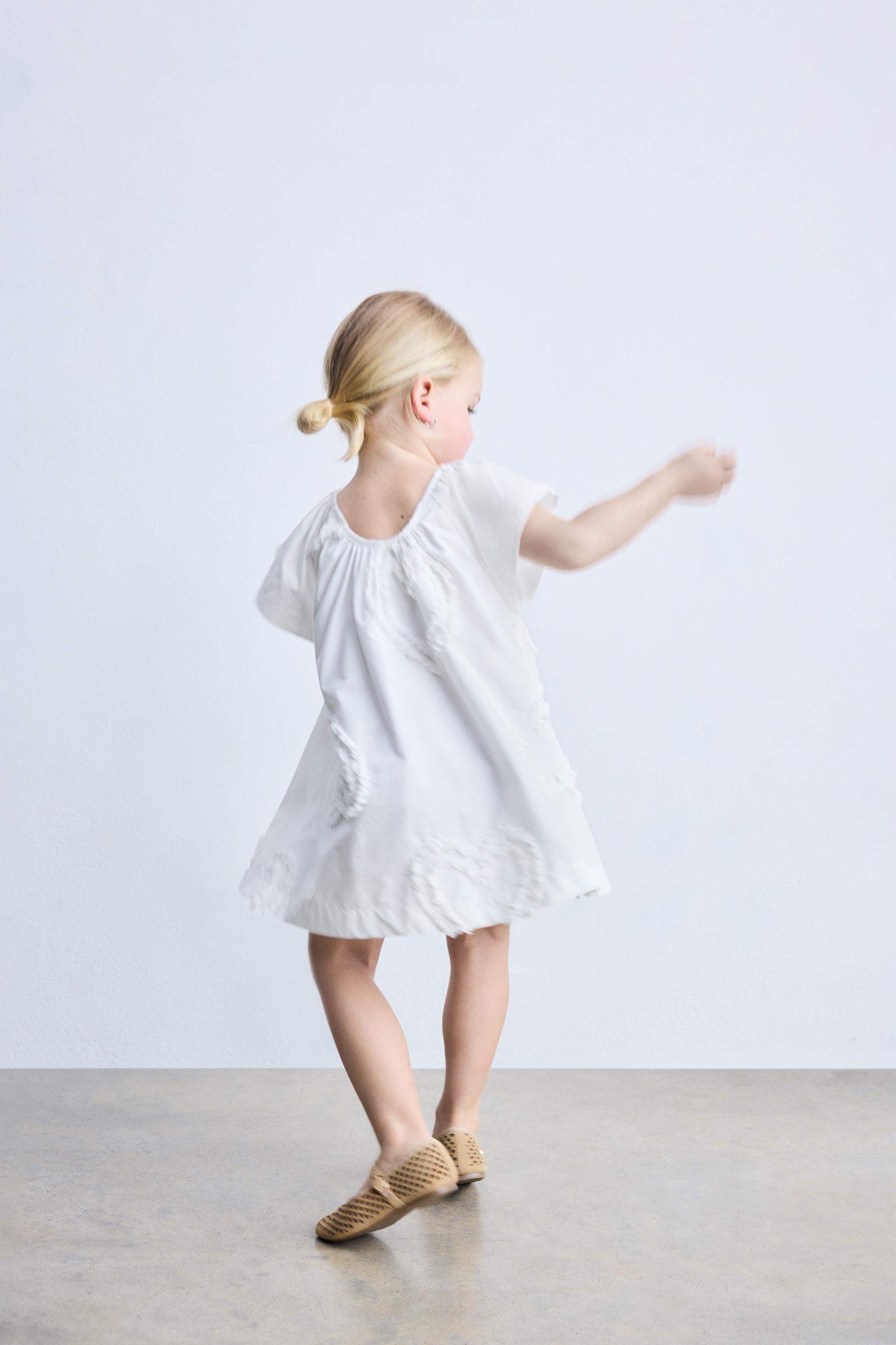 EMBROIDERED HEART DRESS White ZARA South Africa