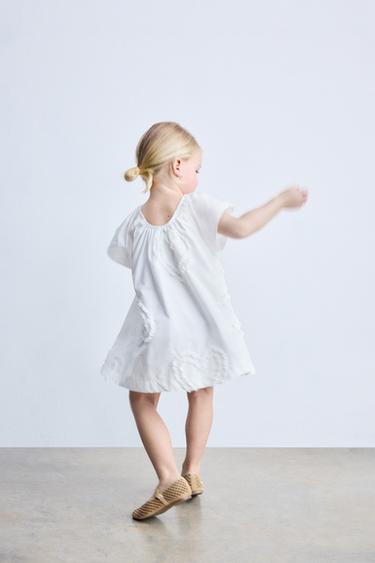 EMBROIDERED HEART DRESS - White by Zara