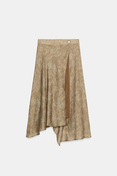 RUSTIC MIDI SKIRT - camel by Zara - Image 0
