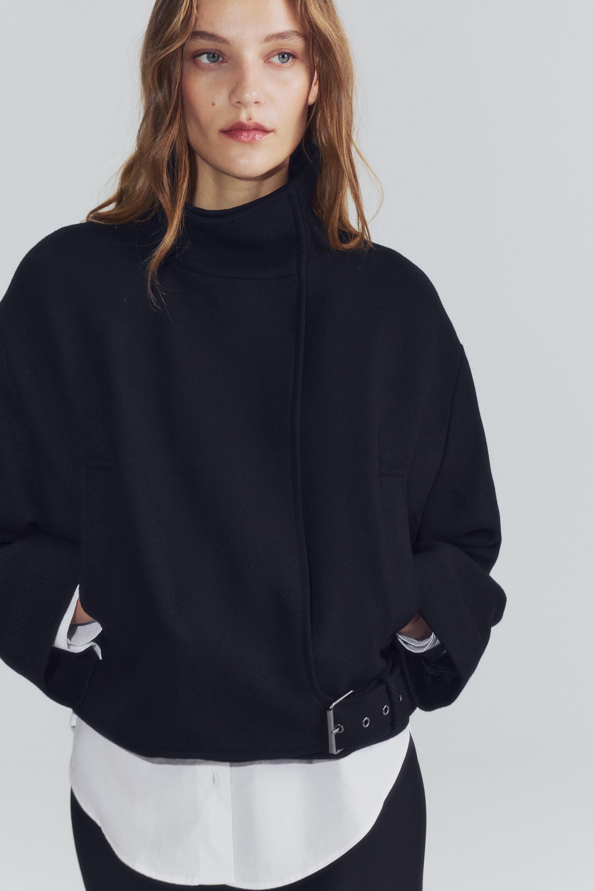 VESTE BOUCLE AVEC LAINE ZW COLLECTION