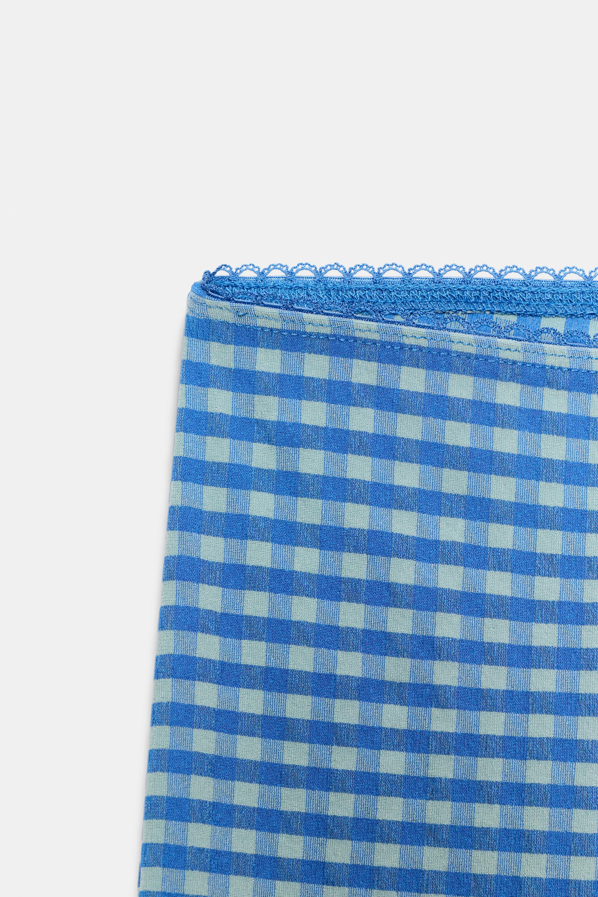 Женские брюки Zara GINGHAM CAPRI PANTS — фото 7