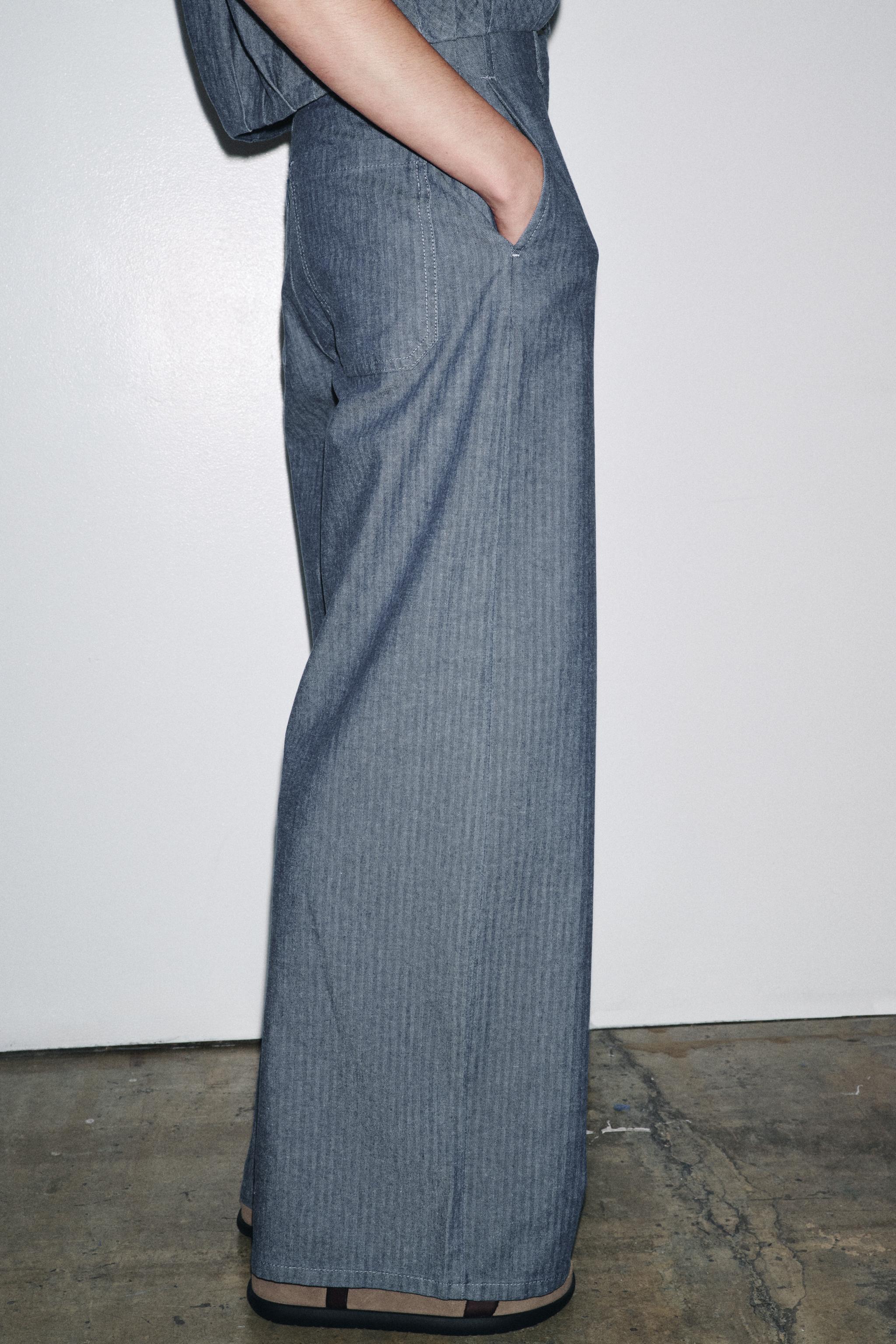 ZW COLLECTION DENIM SHIRT AND PANTS SET | ZARA Canada