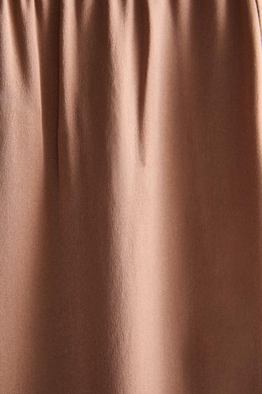 PANTALON SOIE - Rose pâle de Zara - Image 3