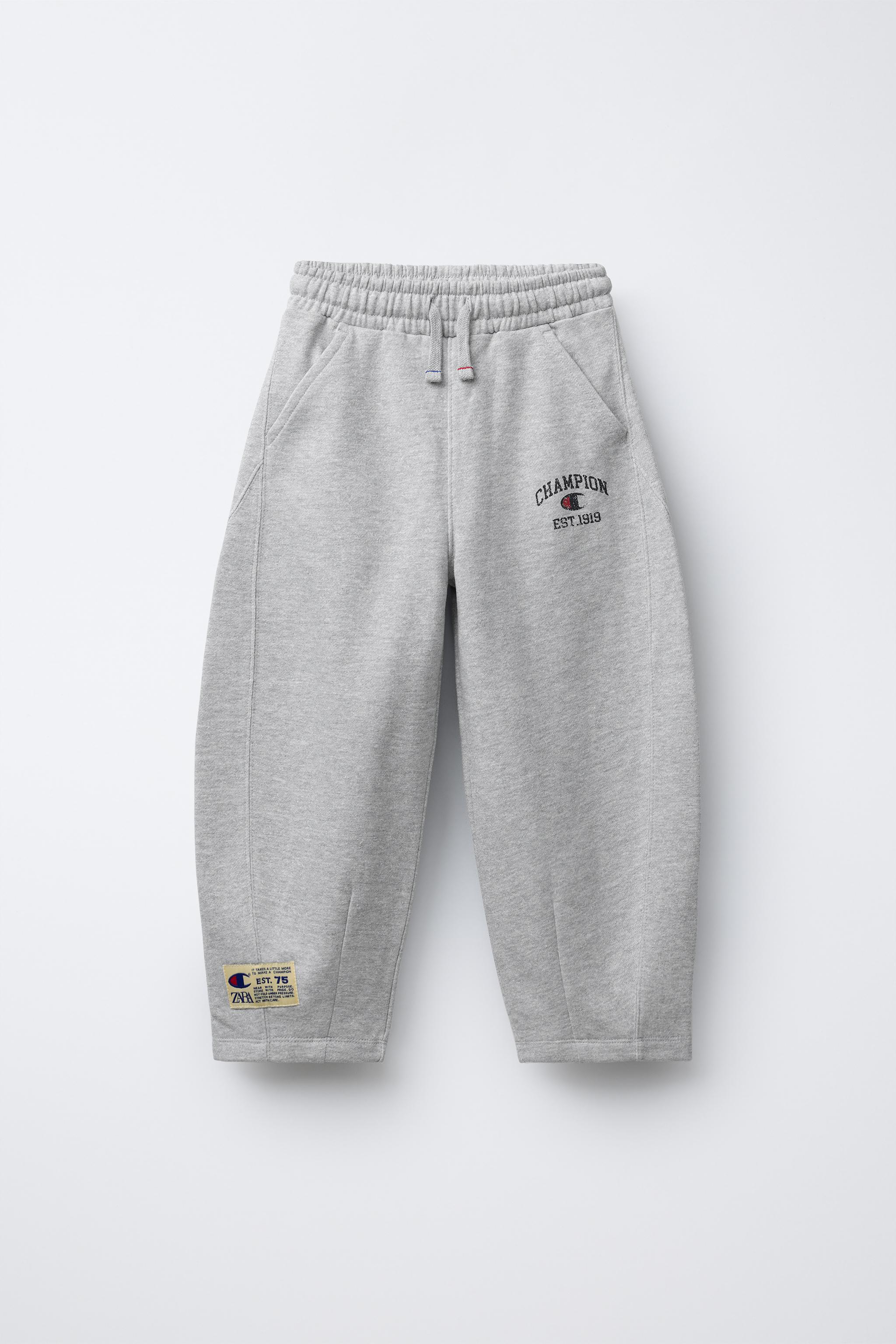 CHAMPION ® X ZARA BALLOON PLUSH PANTS - Beige marl | ZARA