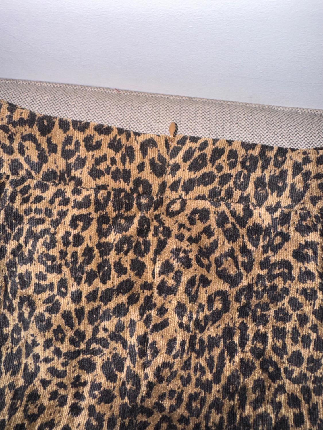 CORDUROY ANIMAL PRINT SKIRT - Image 4