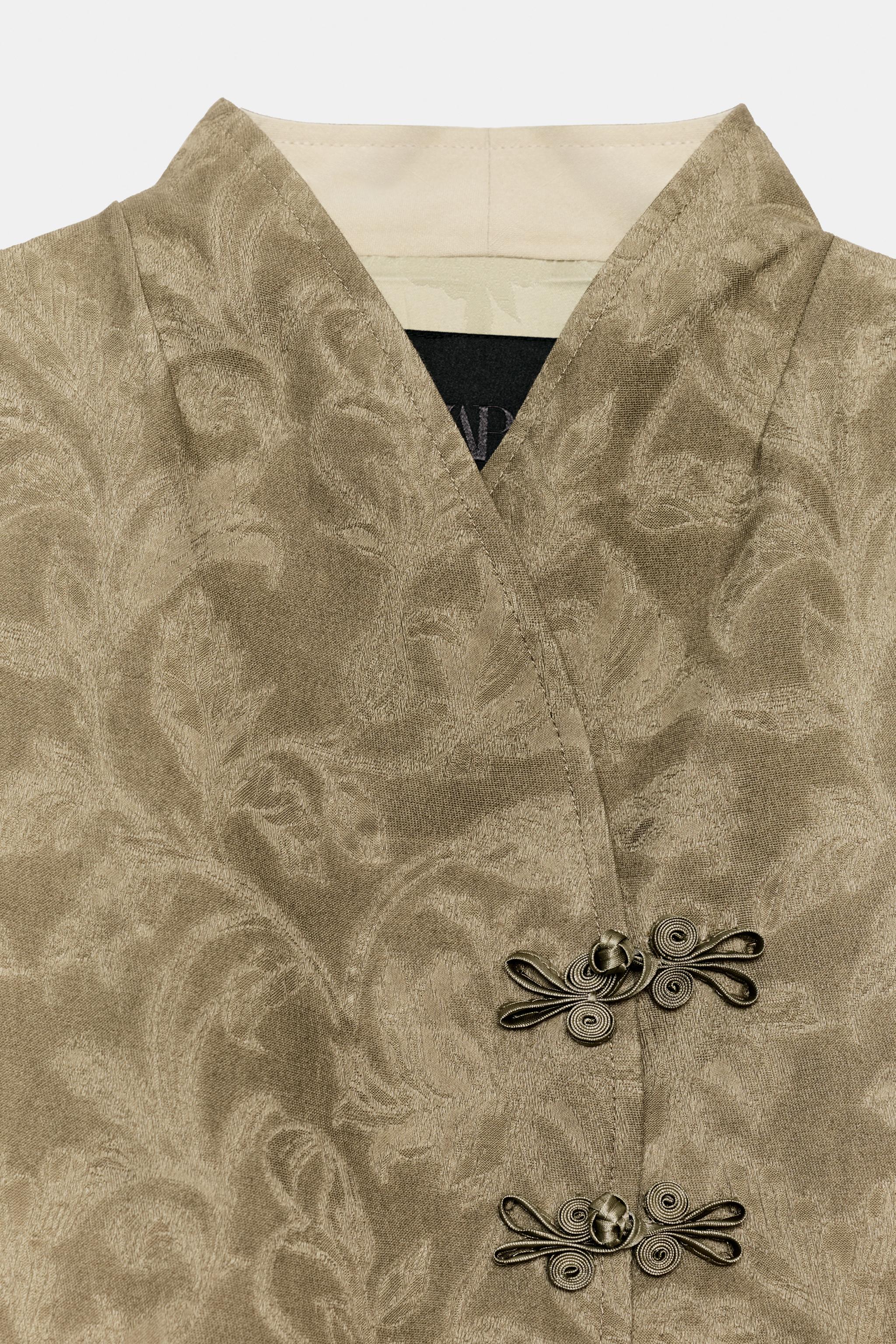 ZW COLLECTION JACQUARD FIREMAN CLASP BLAZER