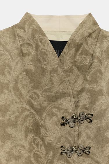 VESTE JACQUARD BRANDENBOURGS ZW COLLECTION - Beige clair de Zara - Image 5