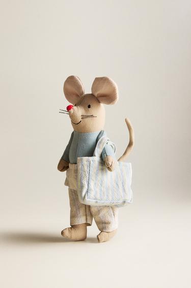 DETSKÁ PLYŠOVÁ HRAČKA MYŠKA - Krémová zn. Zara