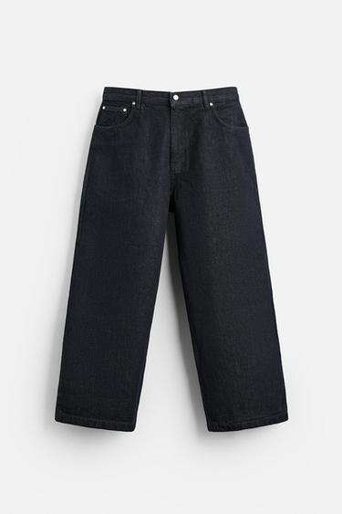 JEANS RELAXED WIDE LEG BORDADO - Azul de Zara