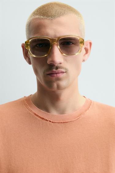 T-SHIRT EN MAILLE À FINITIONS IRRÉGULIÈRES - Mandarine de Zara - Image 4