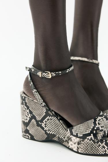 ANIMAL PRINT WEDGE - Multicoloured by Zara - Image 1