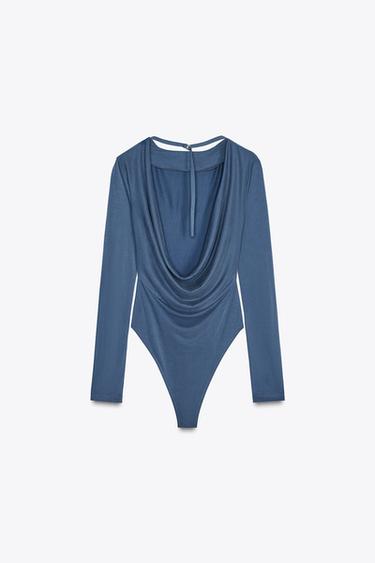 BODY AVEC DOS OUVERT - Bleu de Zara - Image 5