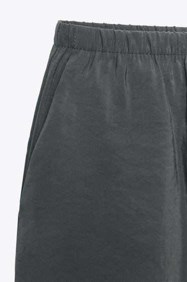 PALAZZO FLOWING TROUSERS - Blue marl by Zara - Image 6