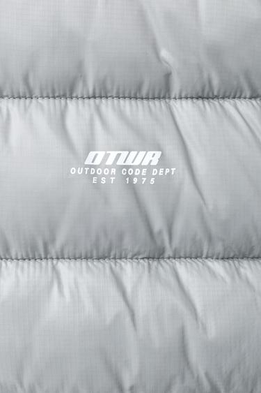 GILET ULTRALÉGER INSCRIPTION - Gris de Zara - Image 7