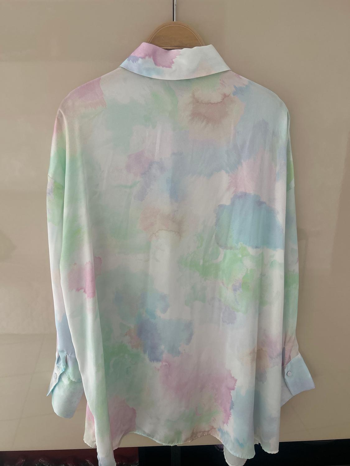 SATIN OVERSIZE SHIRT - Image 3