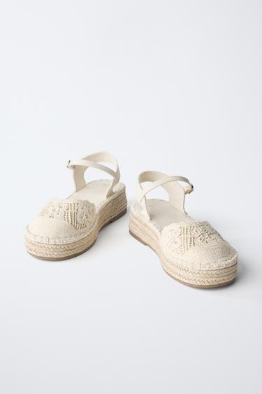 EMBROIDERED ESPADRILLES - Ecru White by Zara - Image 2