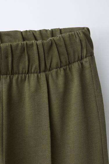 ENSEMBLE T-SHIRT ET PANTALON NERVURE HEAVY WEIGHT - Kaki de Zara - Image 7