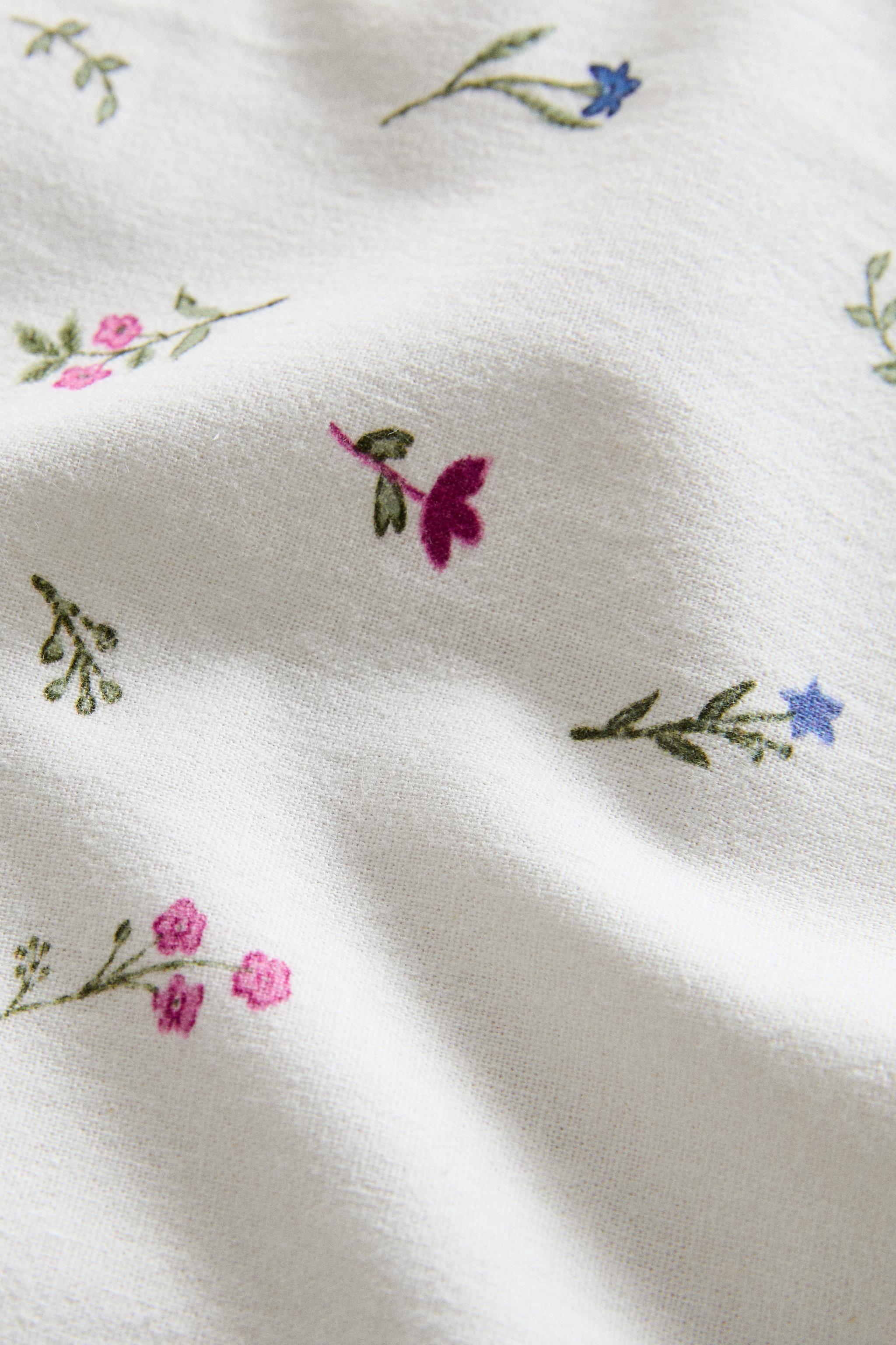 LOT SERVIETTES DE TABLE IMPRIMÉ FLORAL (LOT DE 2)