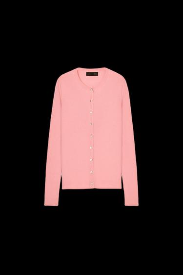 JACKE AUS 100 % RIPPENWOLLE - Rosa von Zara - Bild 0