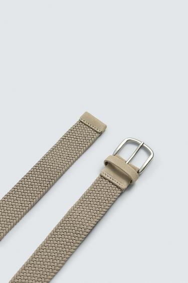 CEINTURE TRESSÉE ÉLASTIQUE - Sable de Zara - Image 3
