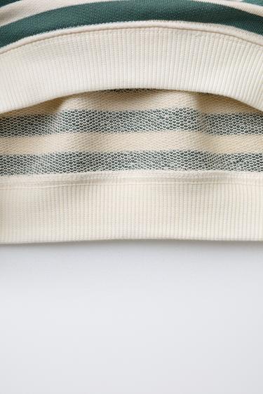 STRIPED SWEATSHIRT - Light green by Zara - Image 3