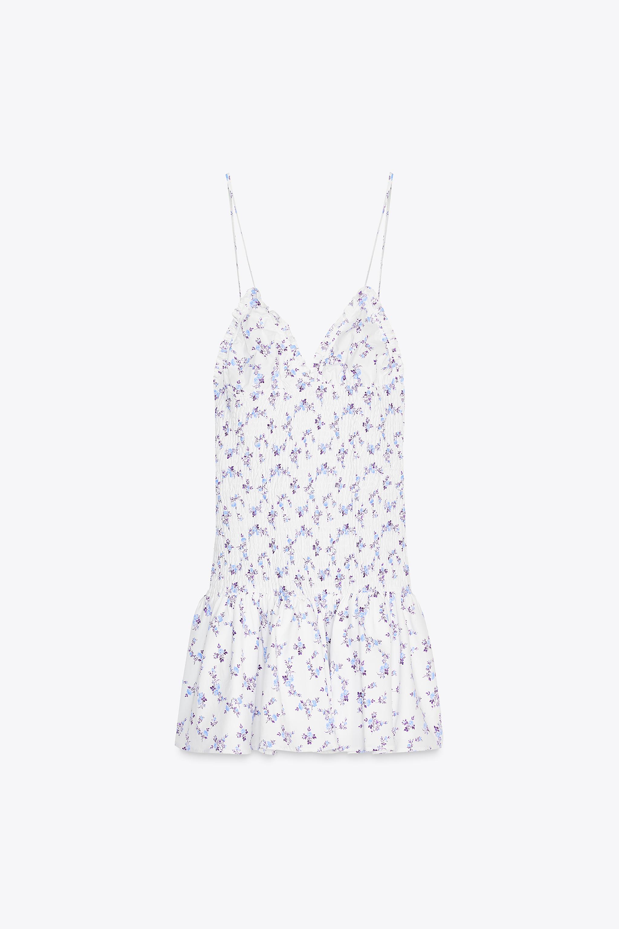 【ZARA】ストレッチフラワーワンピース 3067/383/118 FLORAL STRETCH DRESS - 118 | ZARA United States