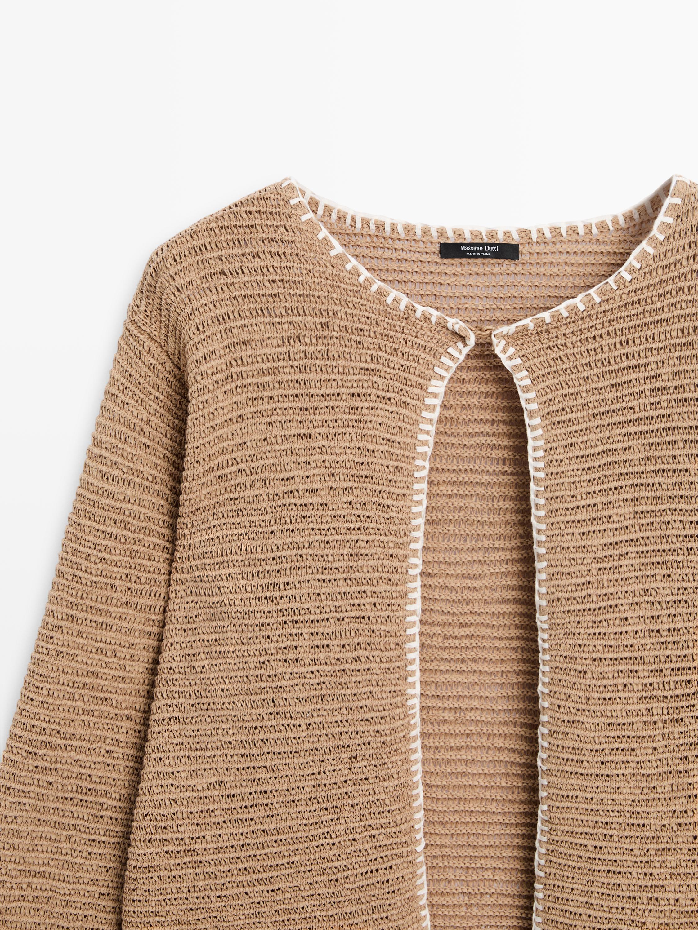 Gilet en maille de coton mélangé