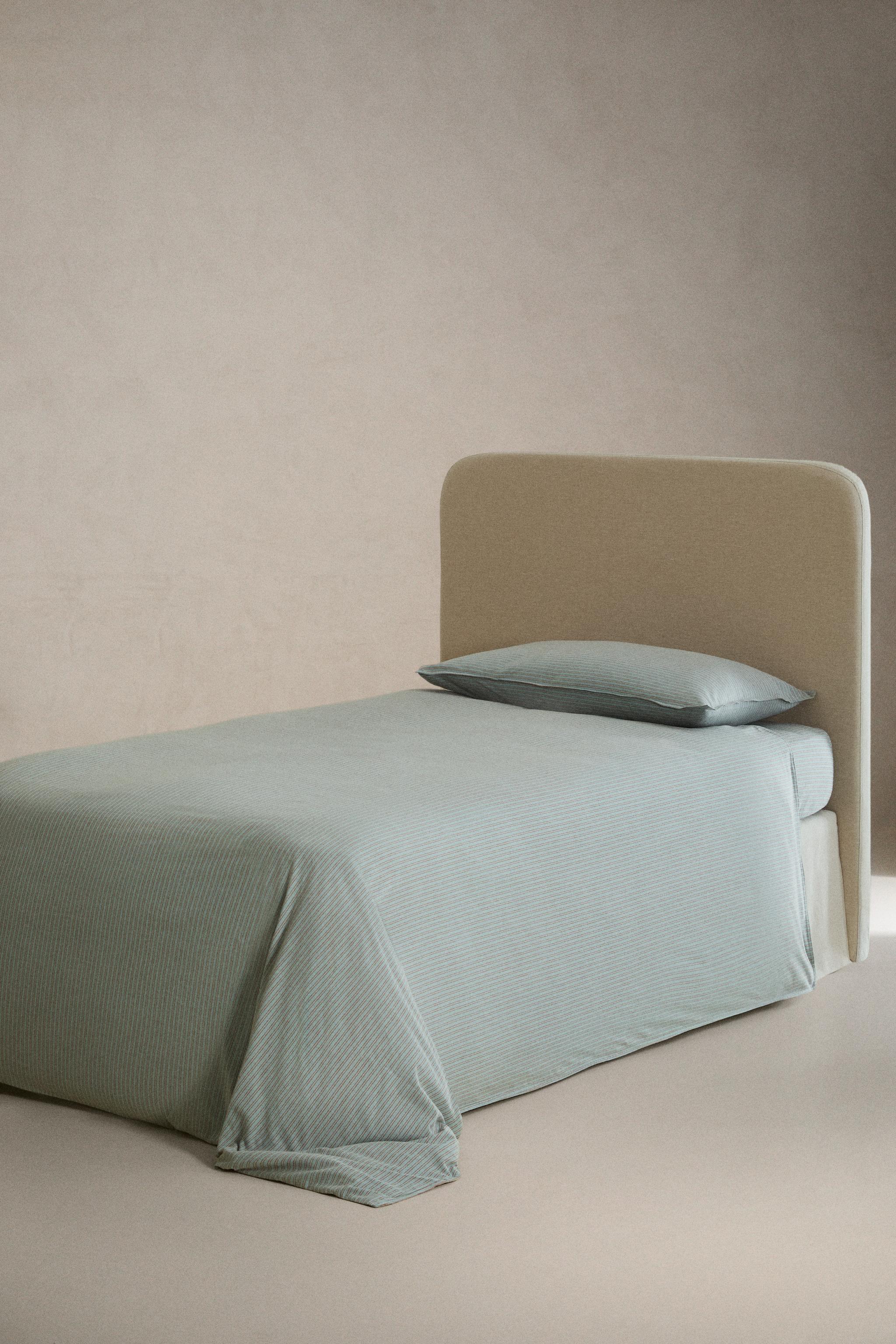 DRAP-HOUSSE ENFANT FLANELLE RAYURES