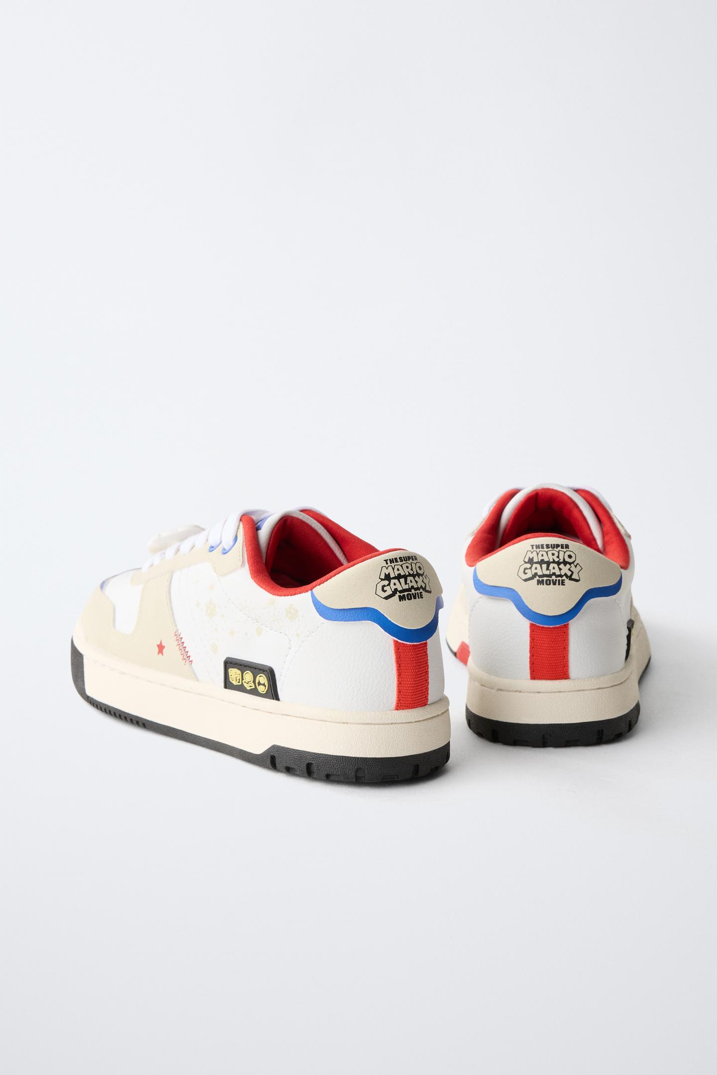 Детские кроссовки Zara Mario Bros ™ © Nintendo, цвет: Белый — фото 6