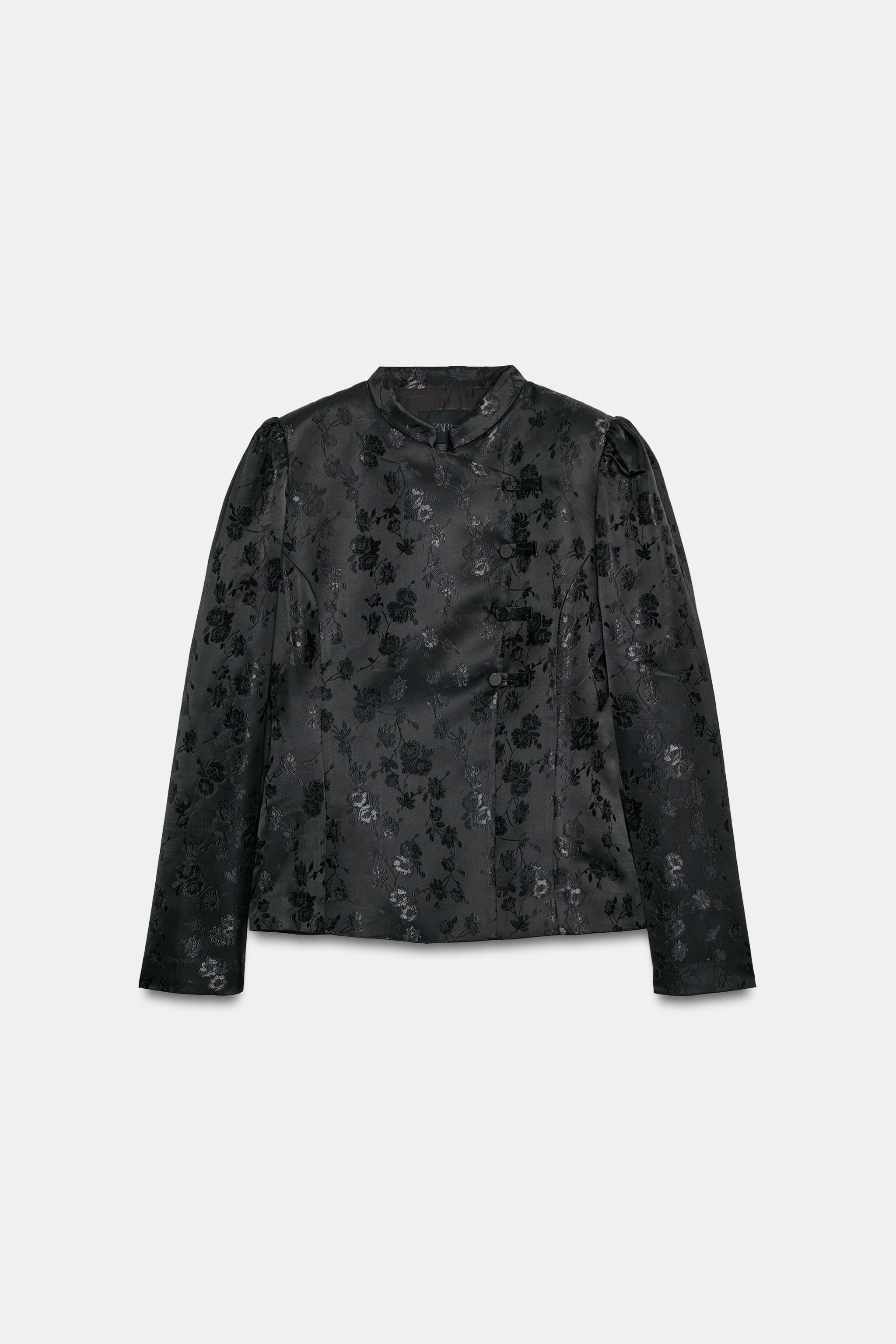 JACQUARD BLAZER WITH FROG FASTENING