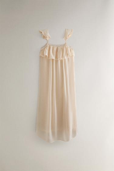 Zara MIDI NIGHTDRESS - Beige-pink