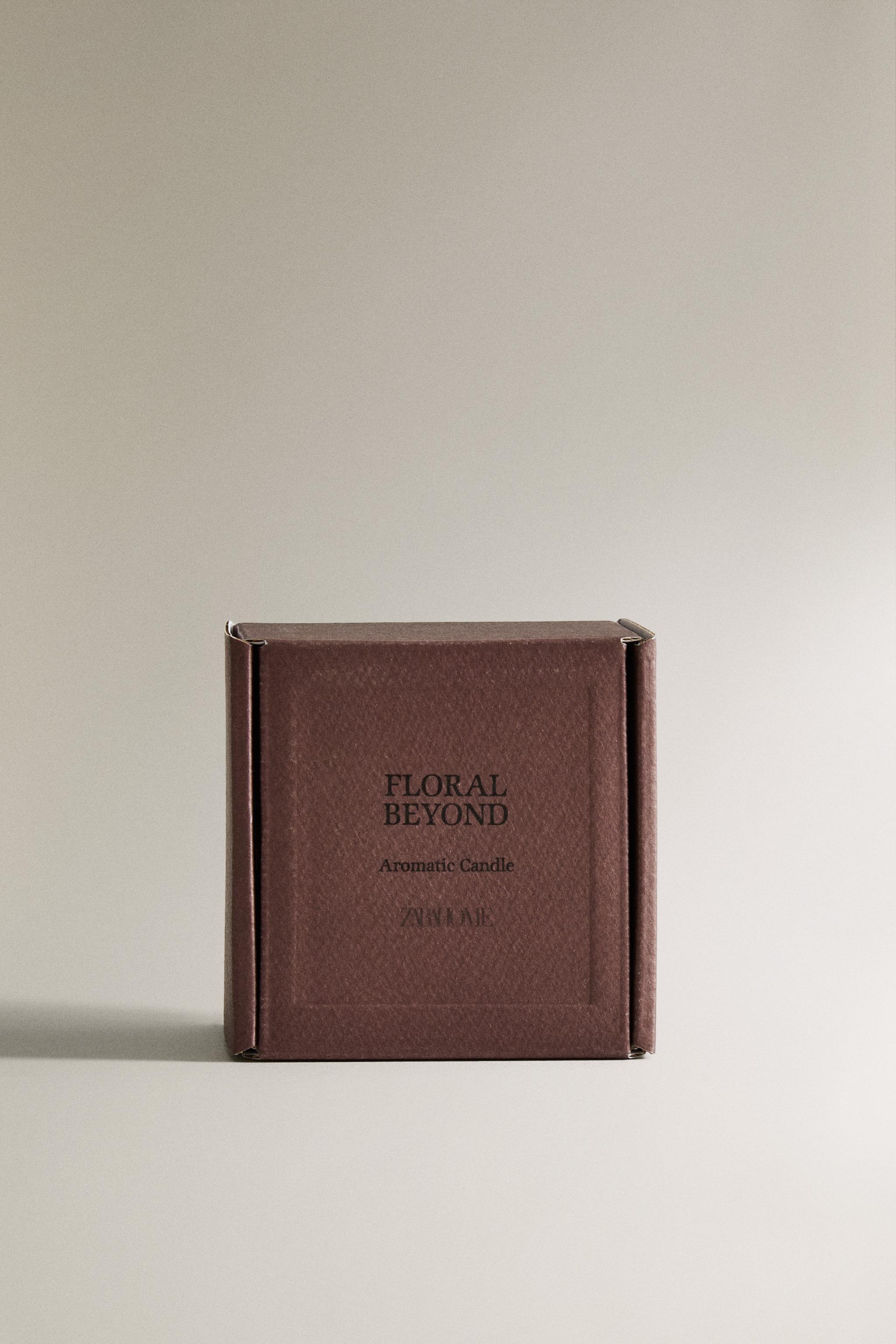 150G) FLORAL BEYOND アロマティックキャンドル - ライトレッド