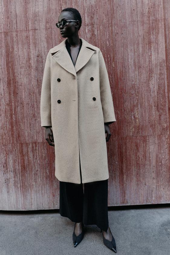 SOFT oversize COAT - Beige by Zara - Image 0