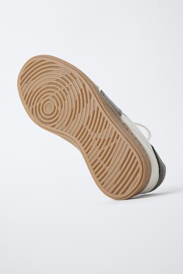 LEATHER TRAINERS - White by Zara - Image 5