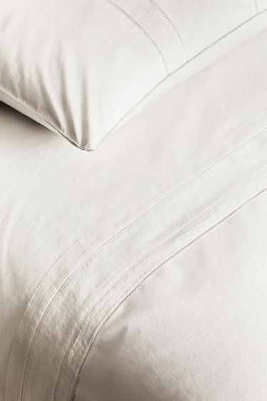 DRAP DE DESSUS ENFANT POPELINE JOUR ÉCHELLE - Blanc cassé de Zara - Image 5