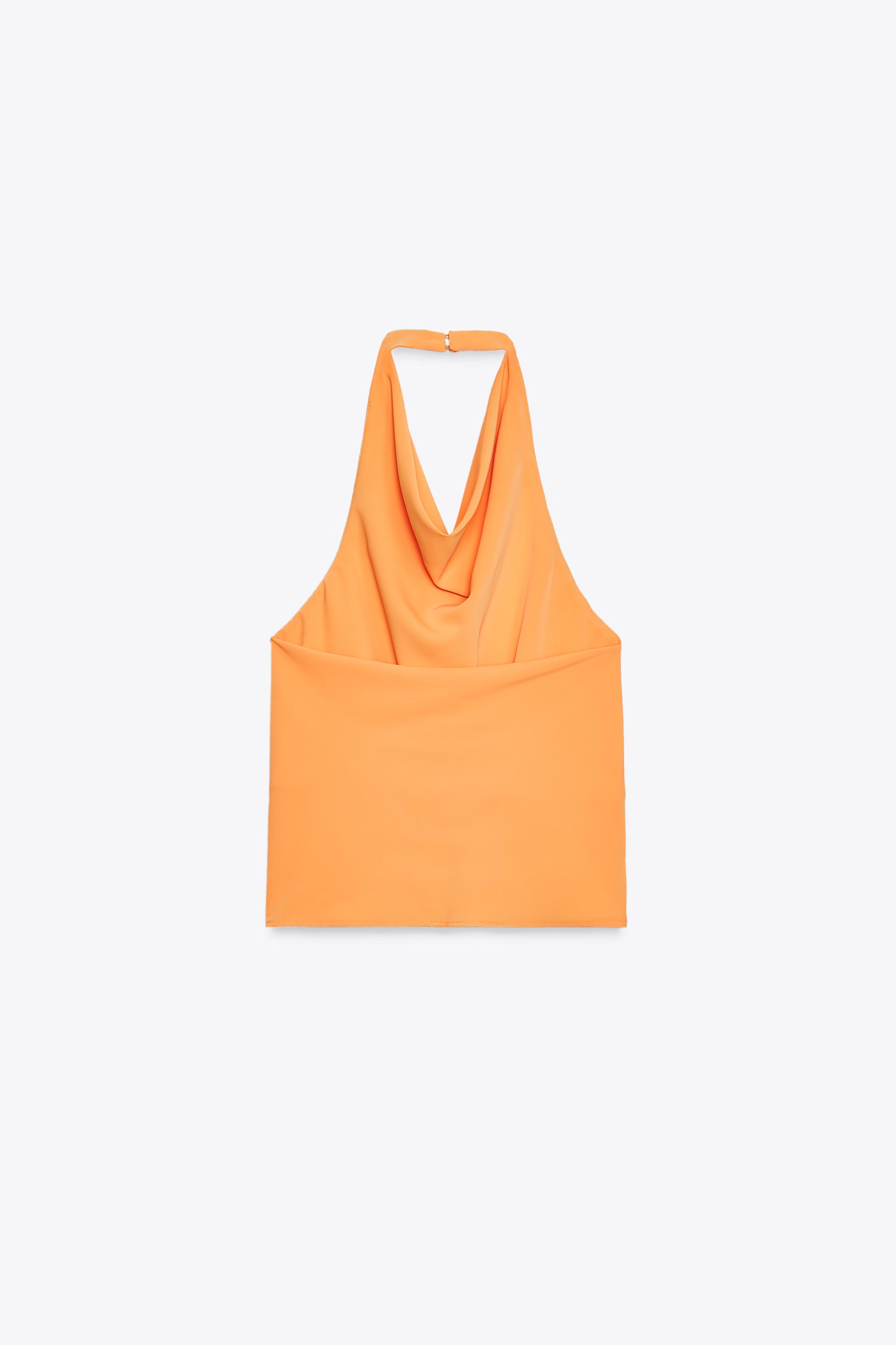 TOP HALTER SATINÉ