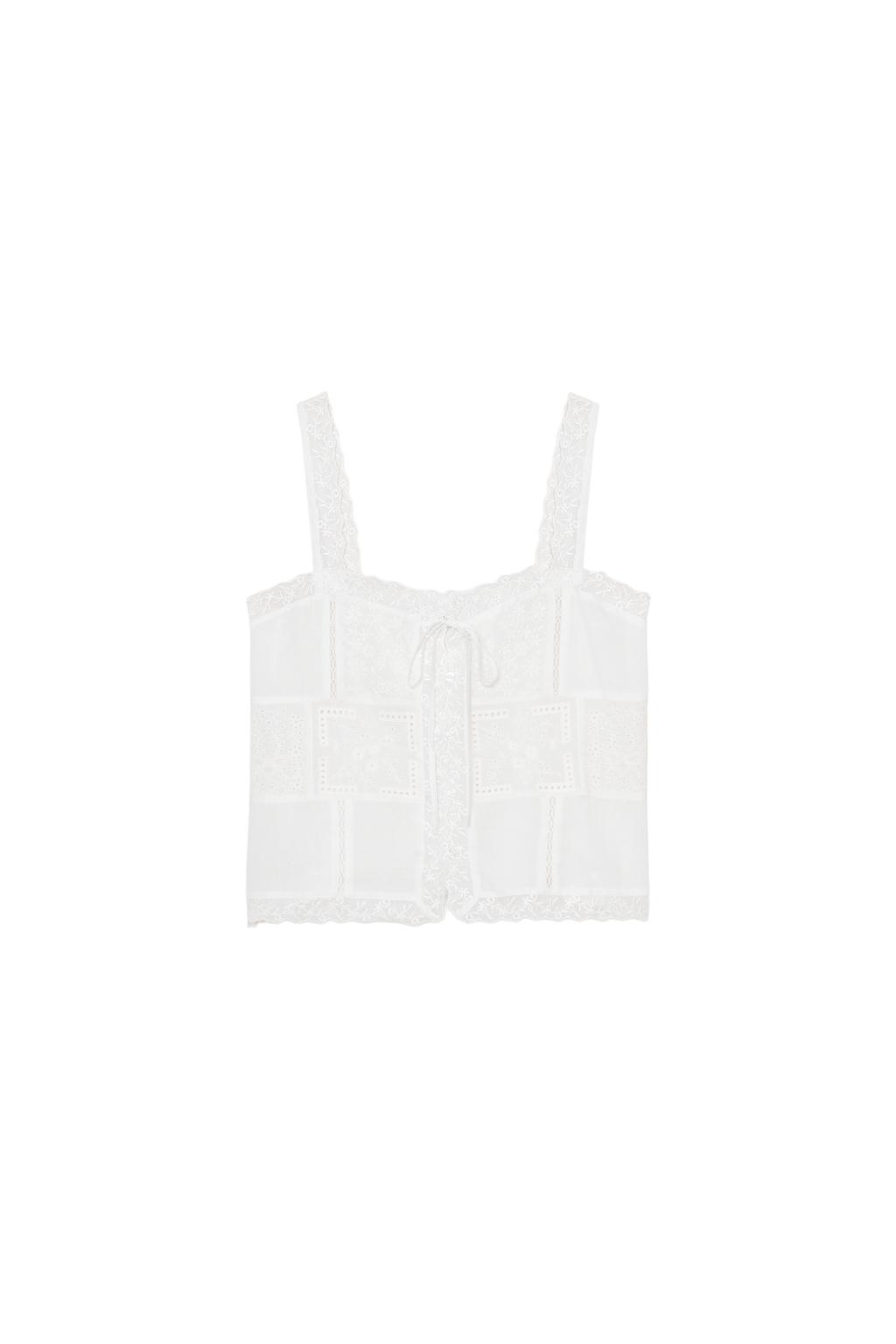 EMBROIDERED STRAP TOP - image 3