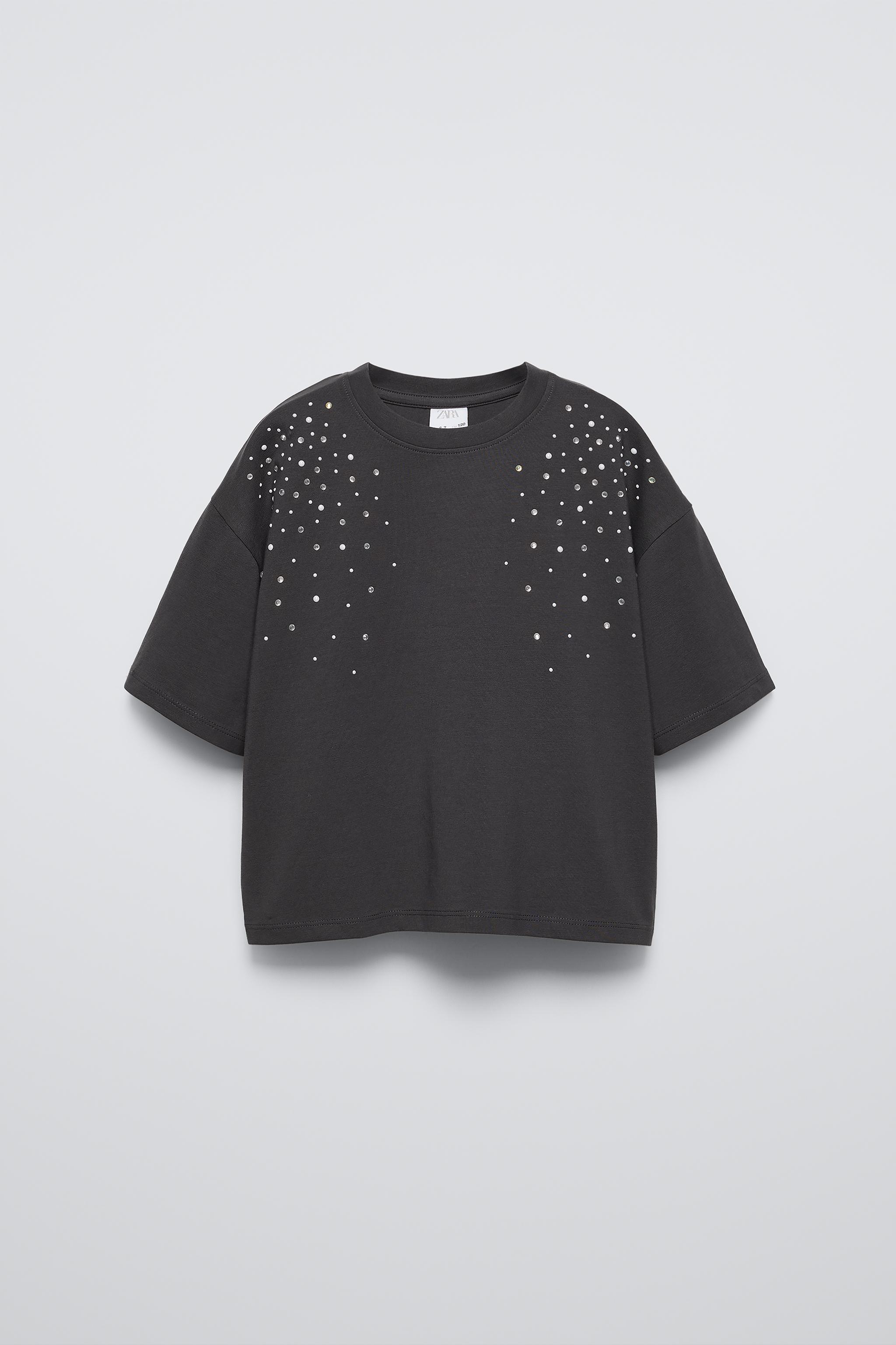 Camiseta lunares zara deals